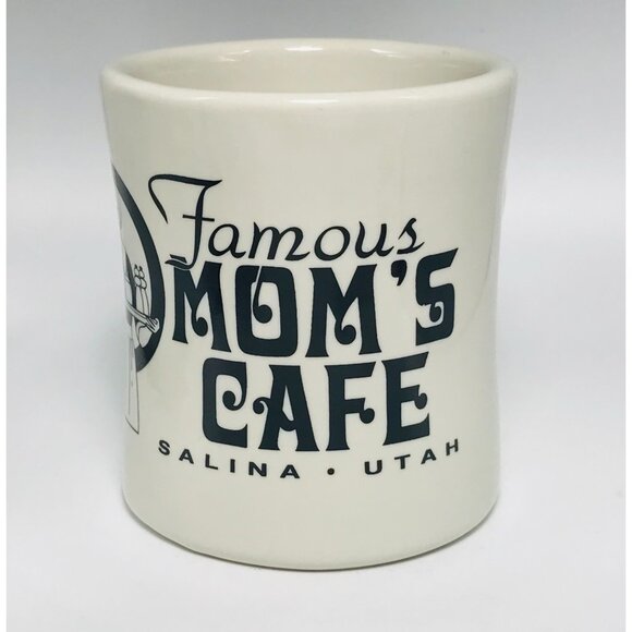 Vintage Mom's Cafe Salina Utah Heavy Coffee Diner Mug Restaurant Ware Classic - Picture 2 of 7